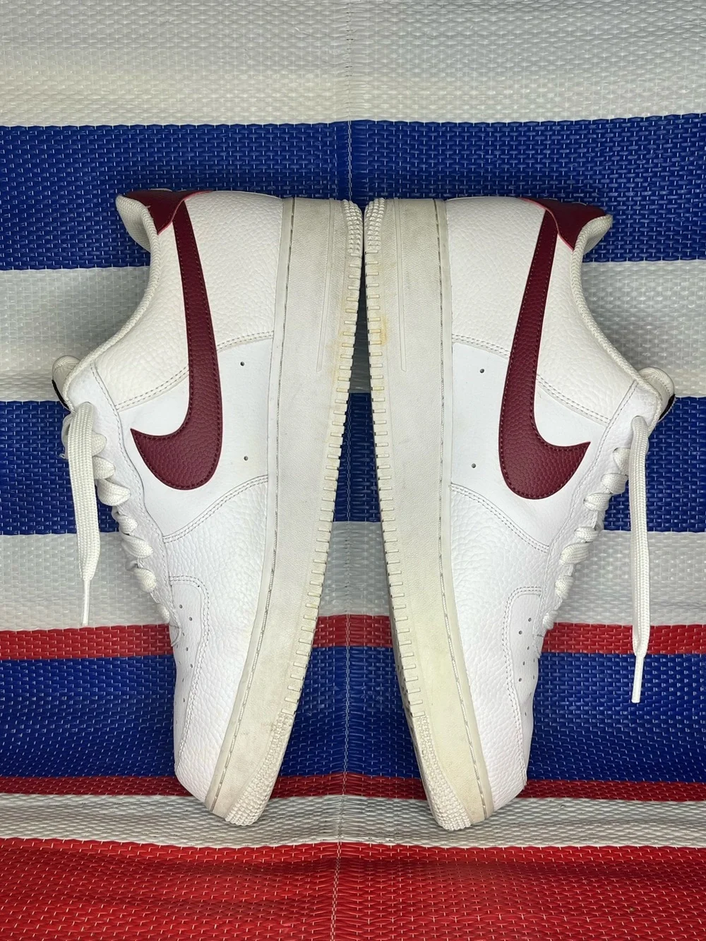 NIKE Men's Air Force 1 '07 LV8 White Night Maroon Shoes Size 14 CZ0326-100_8